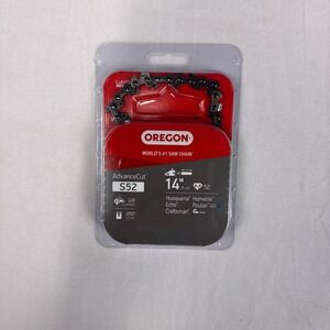 Oregon Chainsaw Chain AdvanceCut S52 14 Inch .050 Gauge 3/8 Pitch 52 Drive Links